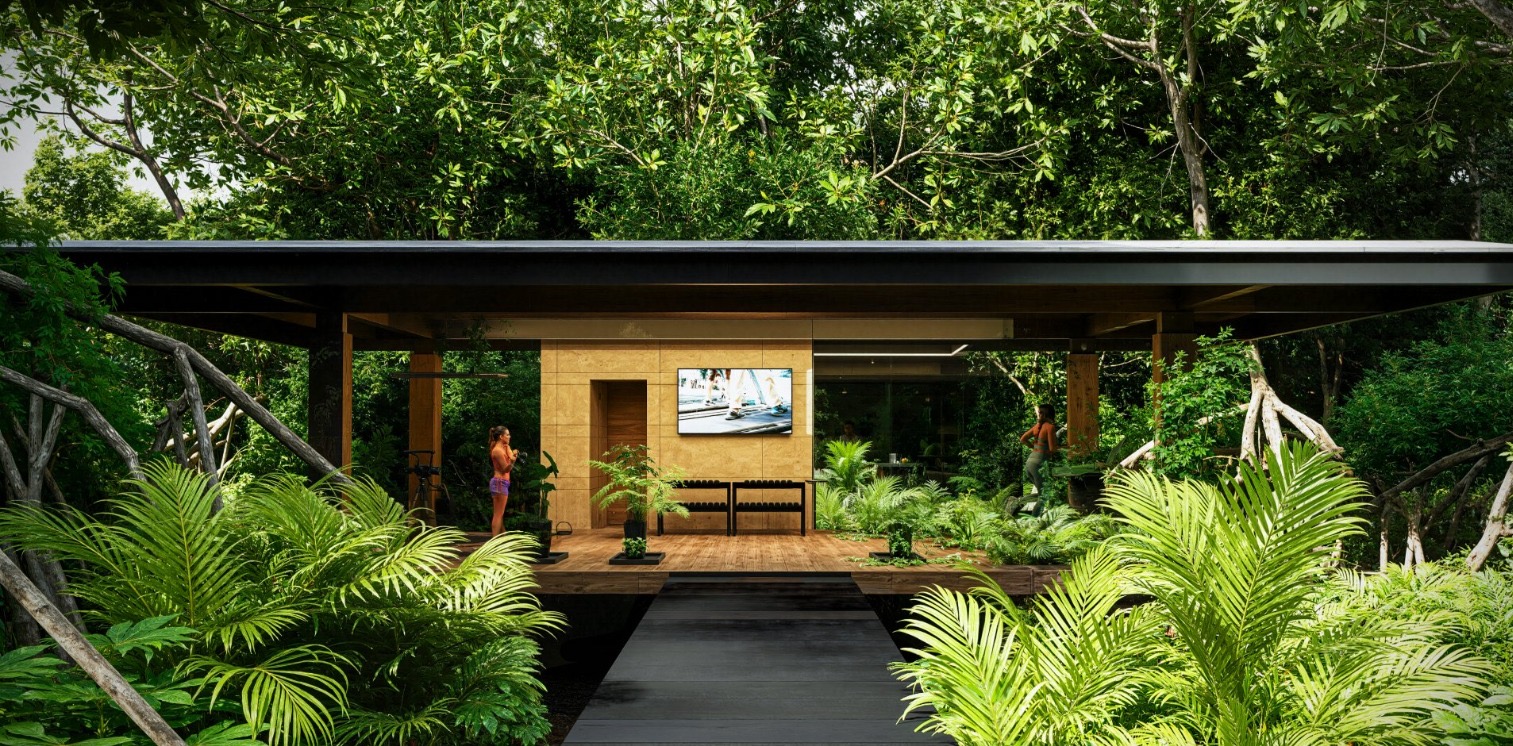 Garden pavilion render